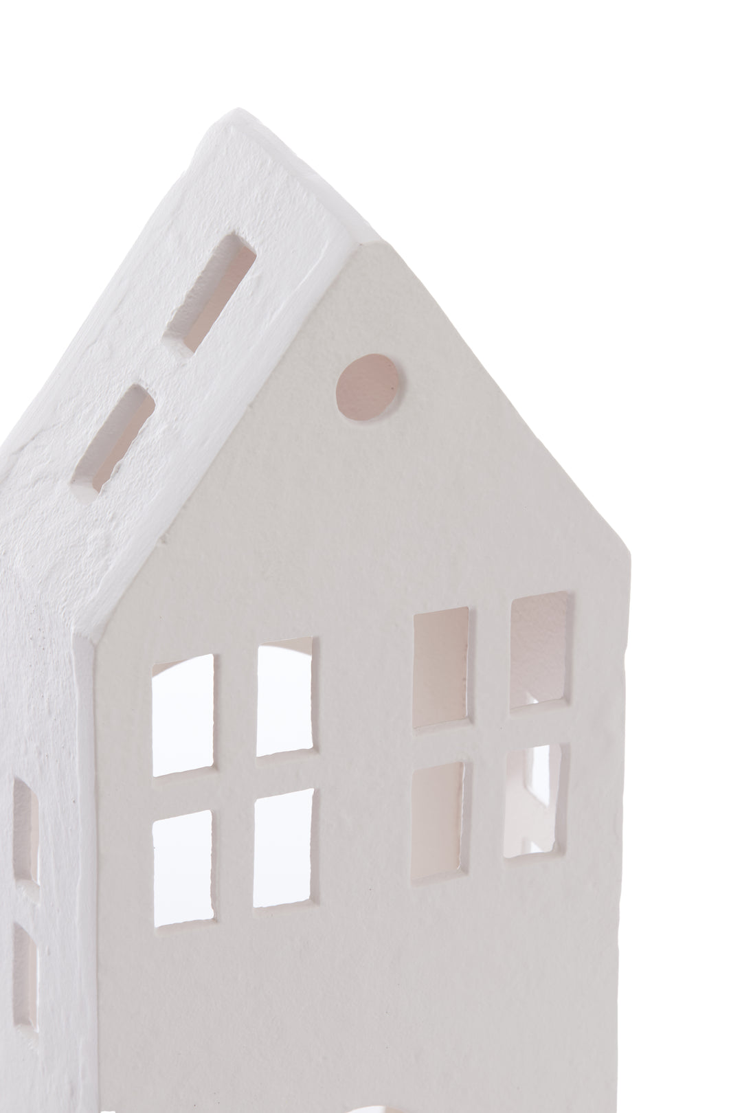 Teelichthaus - 14x9x30cm - Creme