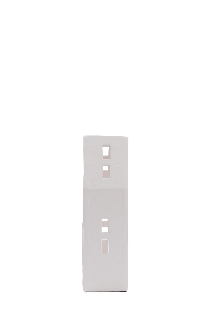 Teelichthaus - 14x9x30cm - Creme