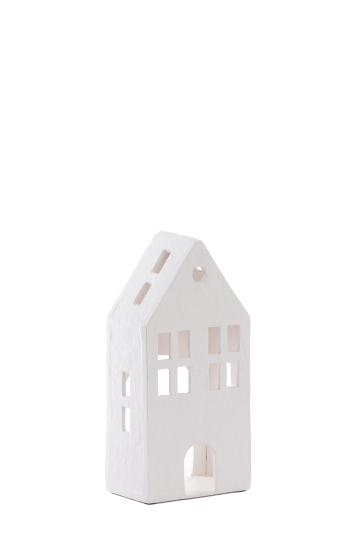 Teelichthaus - 14x9x30cm - Creme