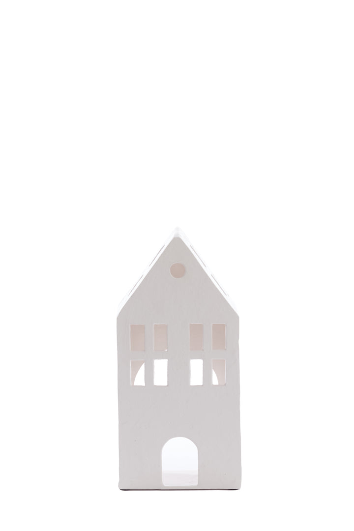 Teelichthaus - 14x9x30cm - Creme