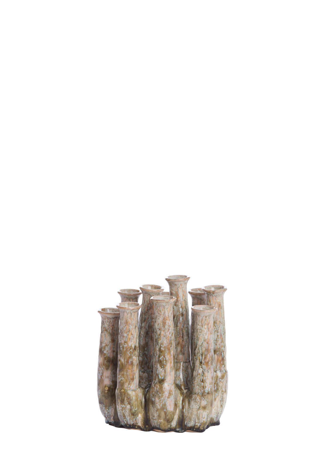 Vaas LEANJA keramiek - 20x15x24 cm - Beige
