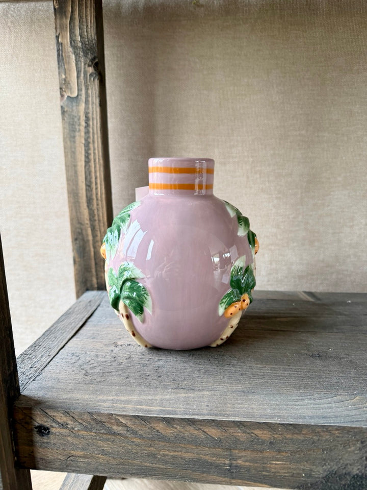 Vase Palm Bliss Rosa – Keramik – 14x13x16 cm
