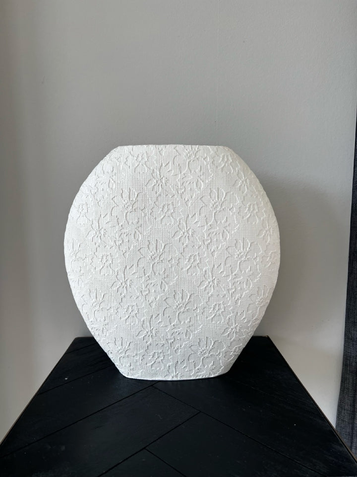 Vase RENDA - 29,5x10x30 cm - Creme