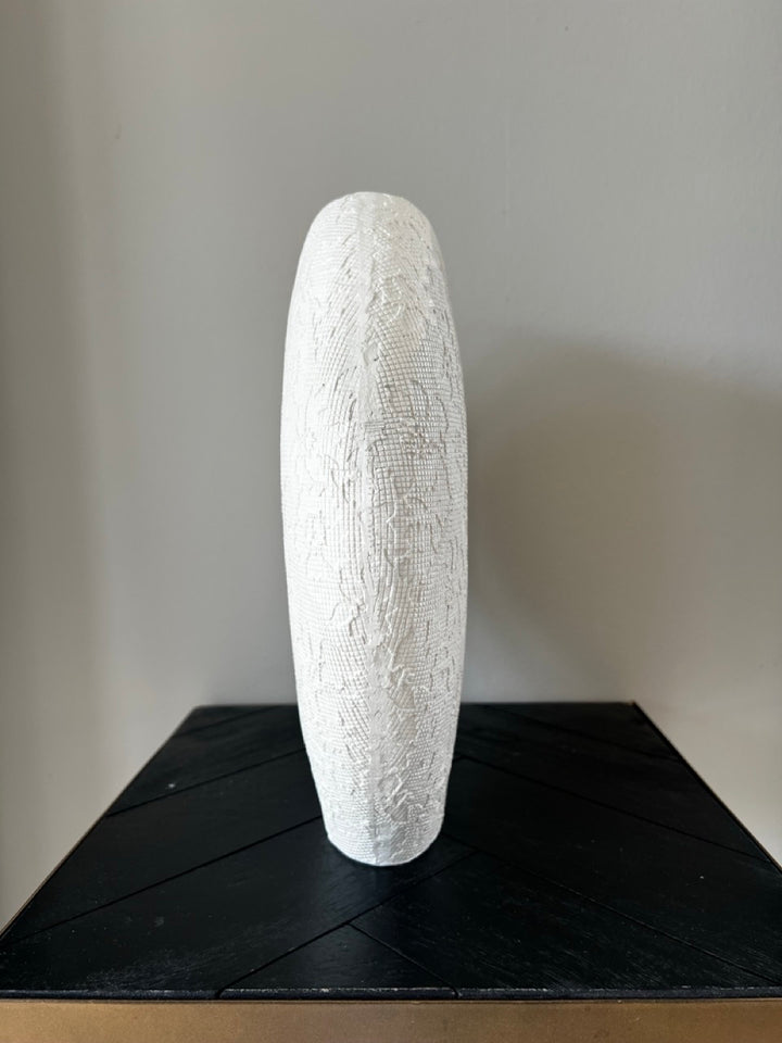 Vase RENDA - 29,5x10x30 cm - Creme
