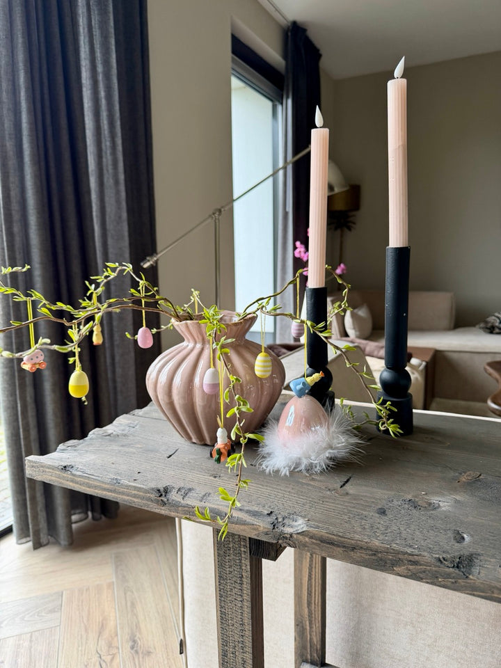 Vaas Rosé Ripple – Keramiek – 20x20x17,5 cm