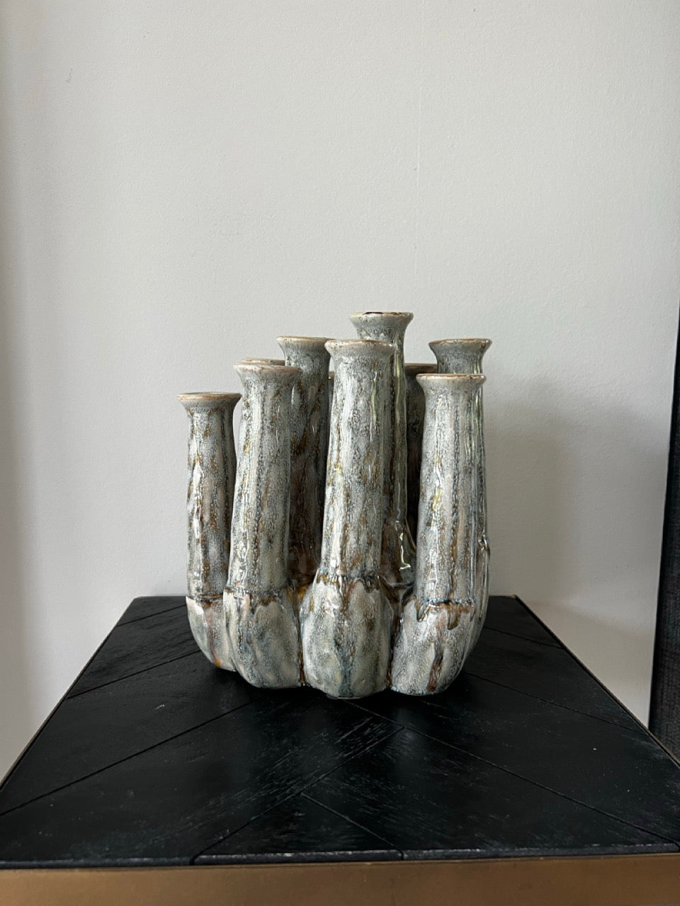 Vaas LEANJA keramiek - 20x15x24 cm - Beige