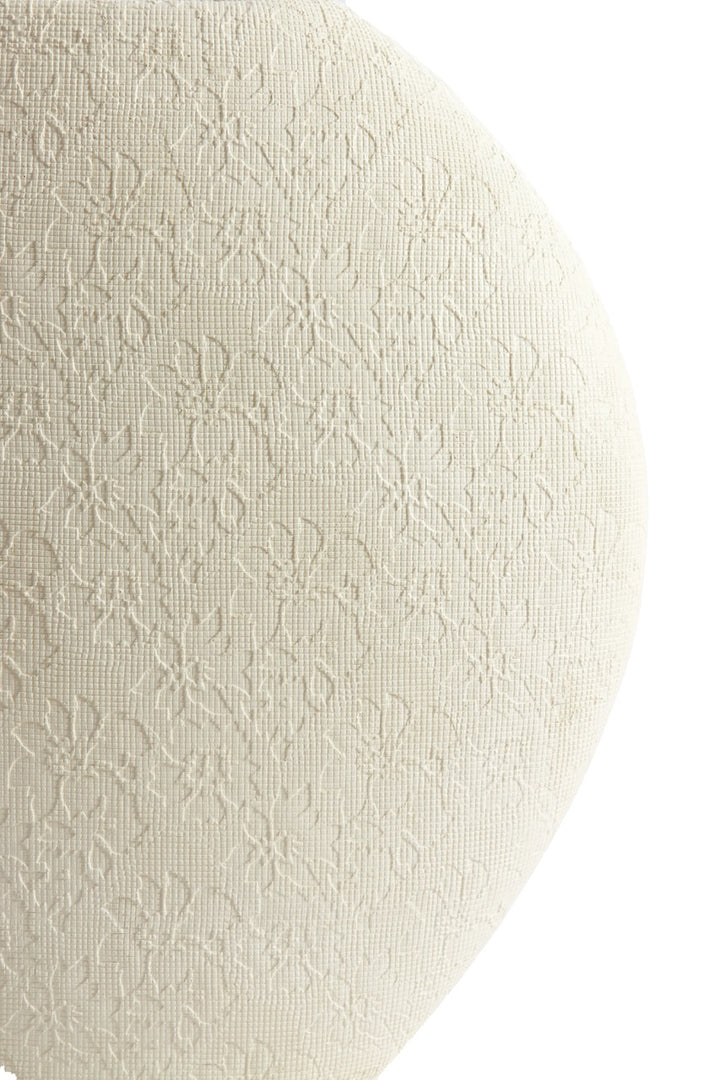 Vase RENDA - 29,5x10x30 cm - Creme