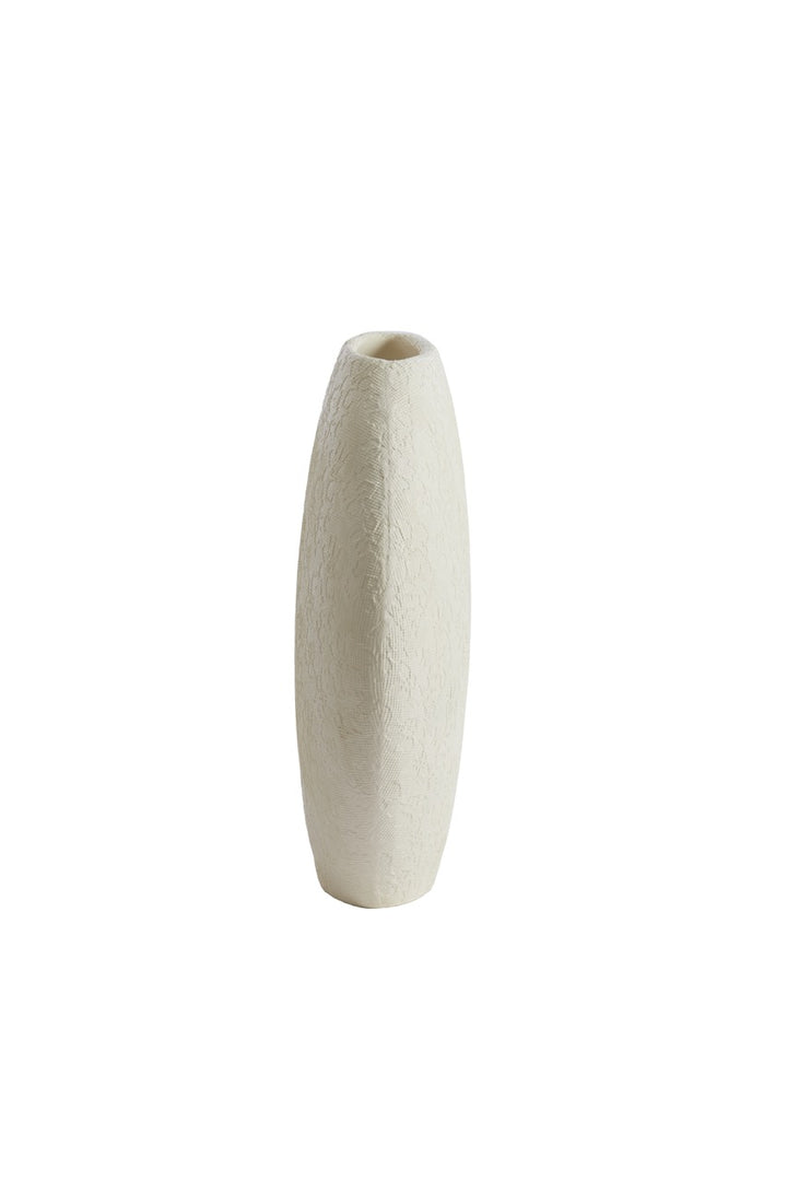 Vase RENDA - 29,5x10x30 cm - Creme