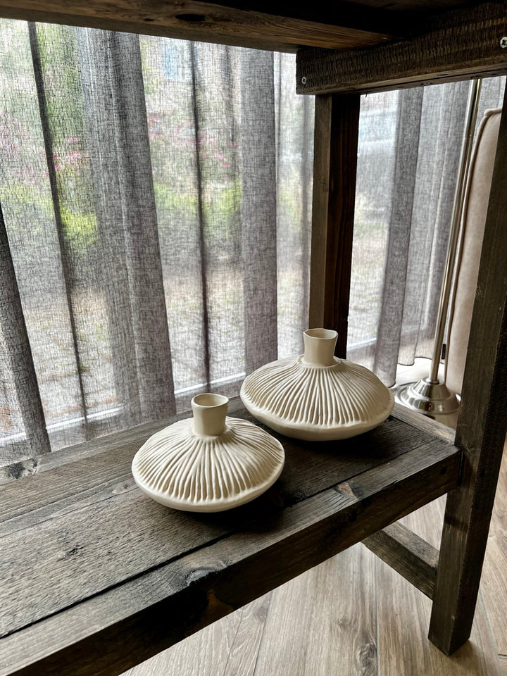Vase NEIRA - Keramik creme - 2 Varianten