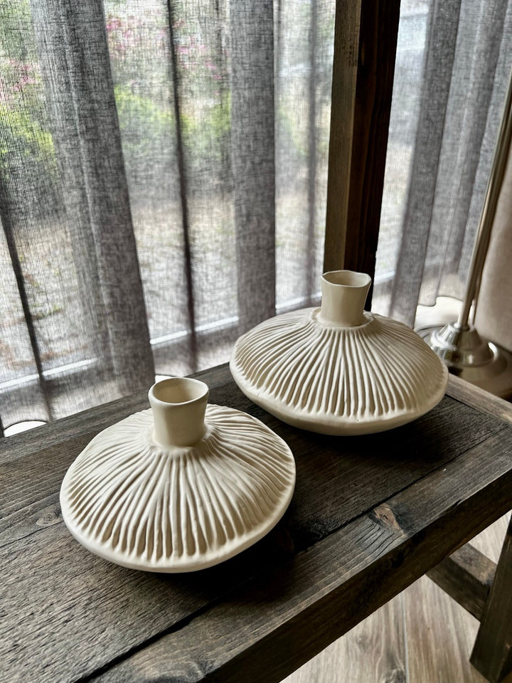 Vase NEIRA - Keramik creme - 2 Varianten