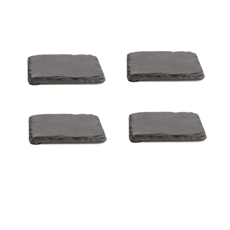 Onderzetters Leisteen zwart - 4 stuks