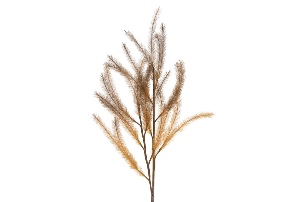 Droogbloemen Artificial Pluim - Bruin/Geel - 108 cm hoog
