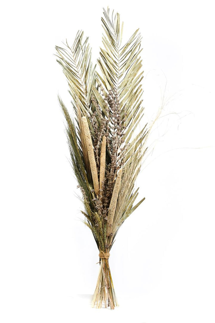 Droogboeket Tropical Green - 118 cm hoog