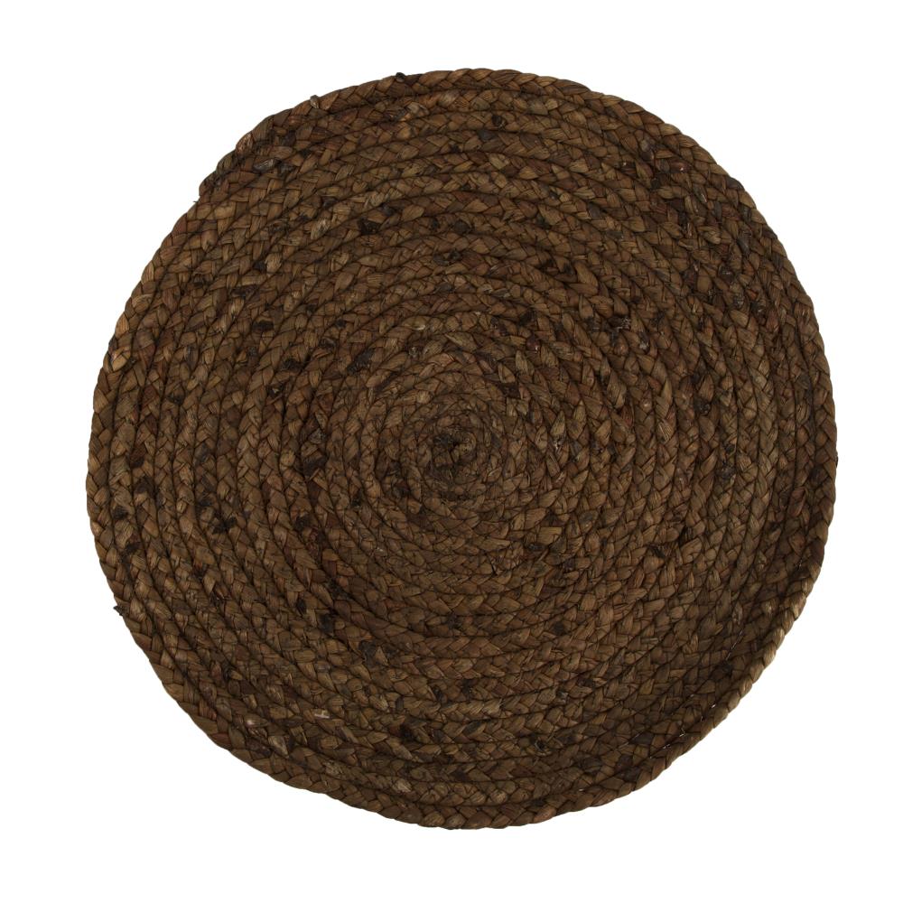 Placemat natuurlijk gras - 38 cm rond - 2 kleuren