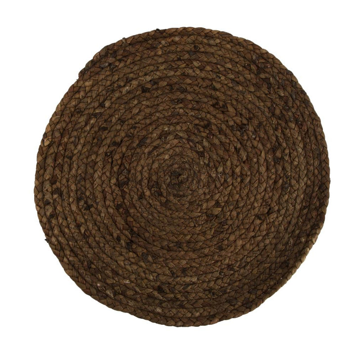 Placemat natuurlijk gras - 38 cm rond - 2 kleuren