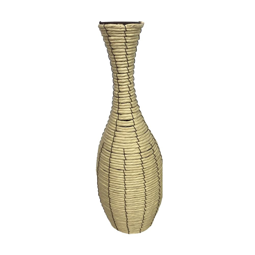 Vaas Nature paper rope - 57 cm hoog - beige papier