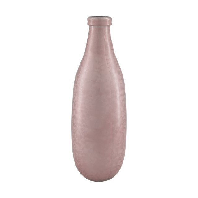 Vase 100% Recyclingglas - Rosa - Ø15x40cm