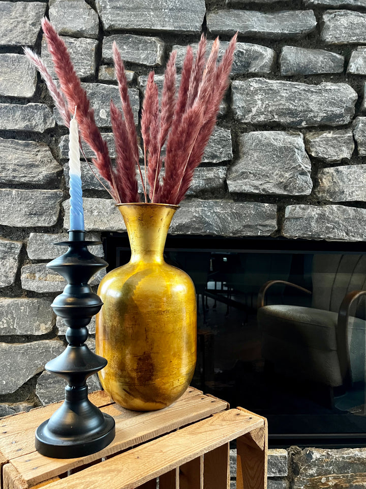 Kaarshouder "Marokko Dark" - ↑33 cm / ⌀12 cm - metaal zwart