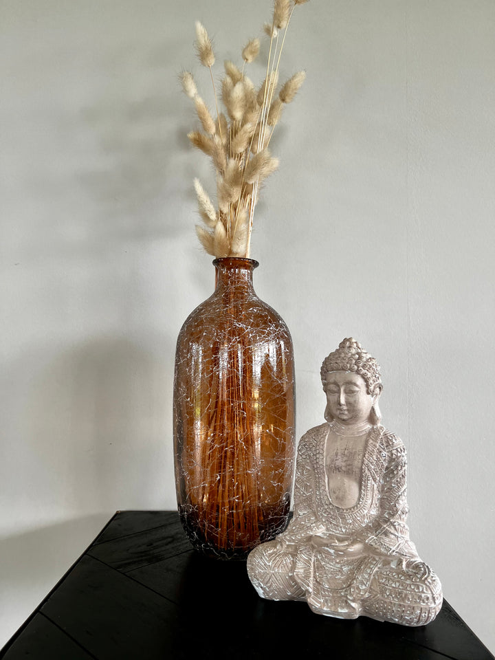 Vaas gerecycled glas- Cobweb - Ø13x31cm