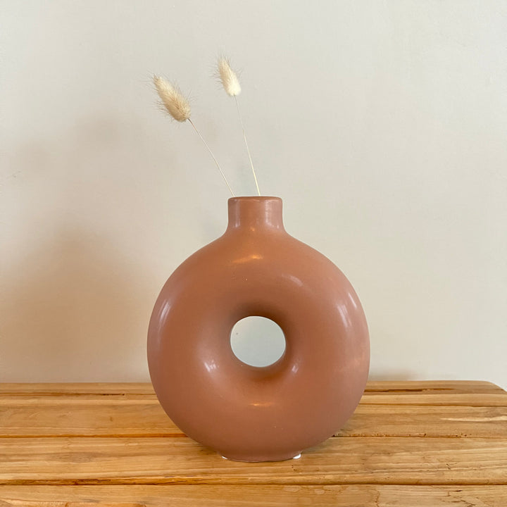 Vase "modern rund" - 17,2x6,5x20cm - 2 Varianten
