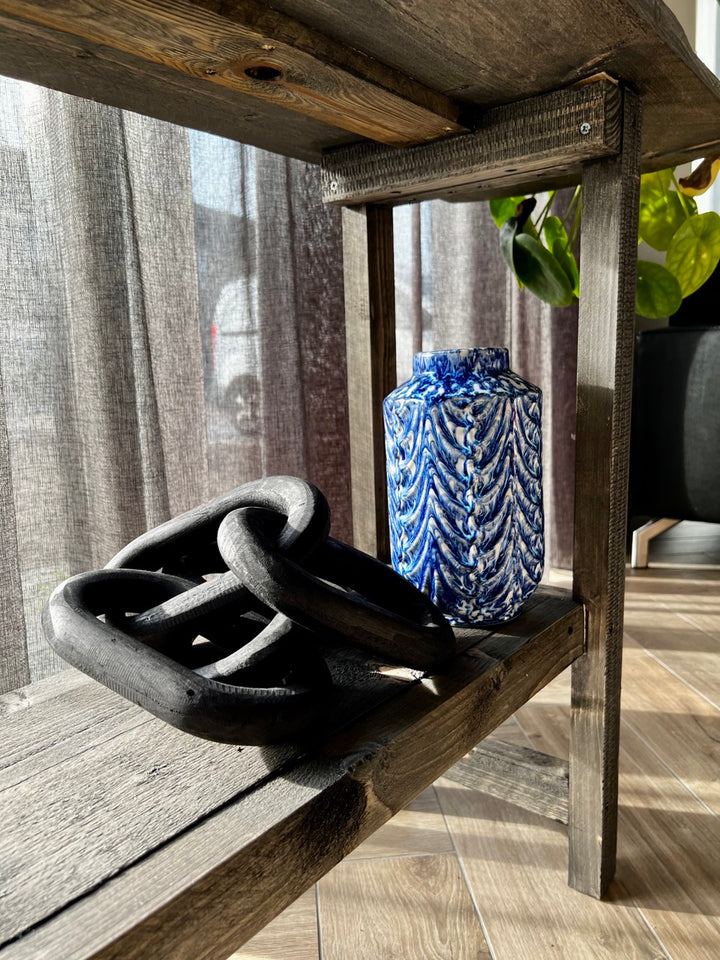 Keramikvase "Delft Blau" - blau/weiß - Ø13,5x23cm