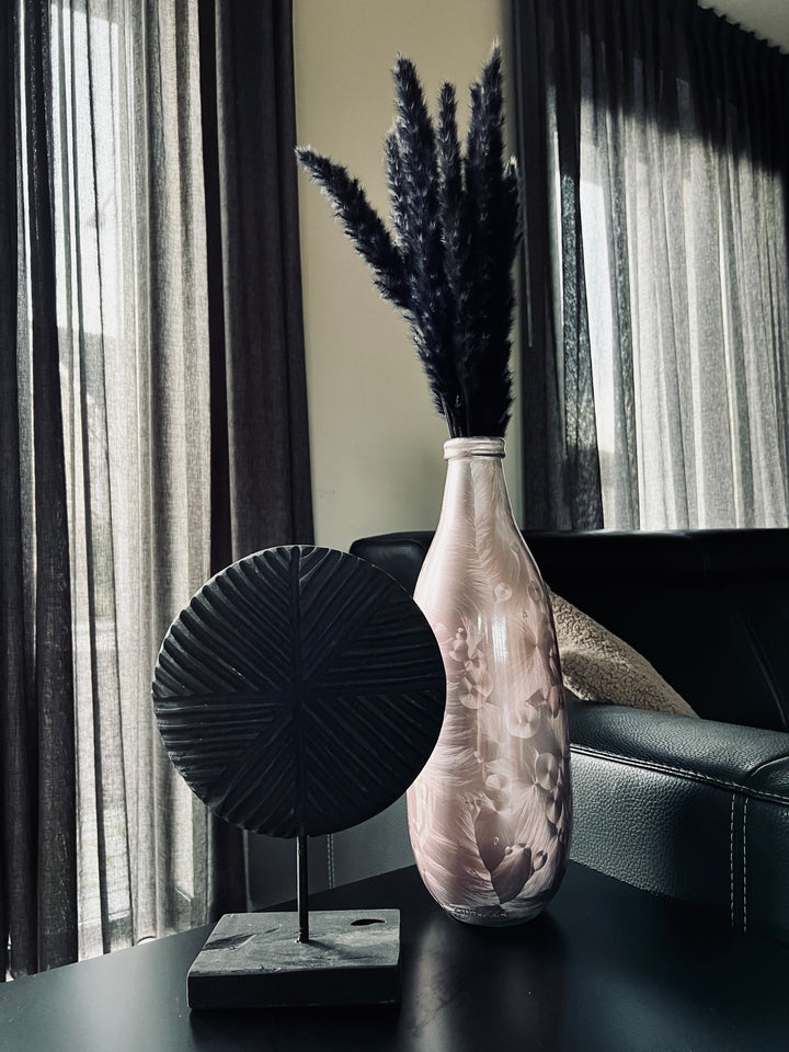 Vase 100% Recyclingglas - Rosa - Ø15x40cm