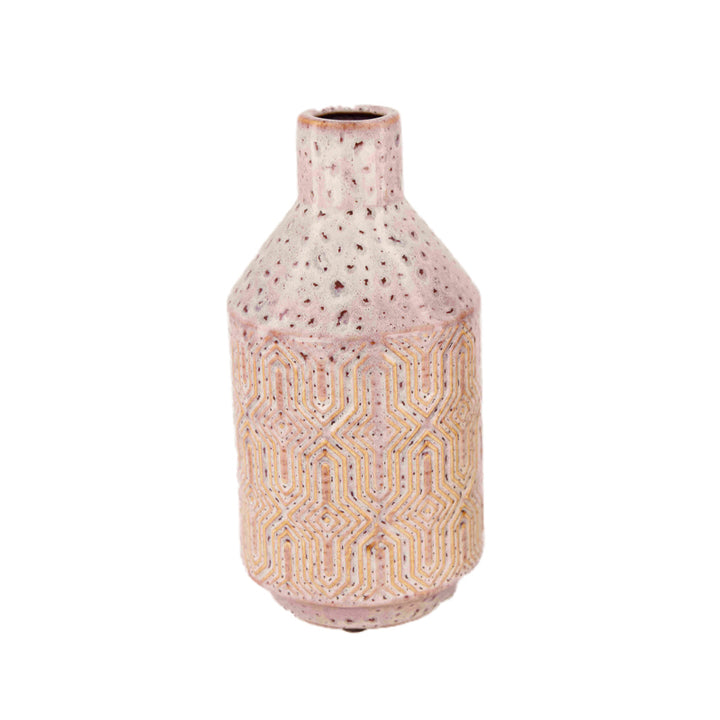 Vaas "Purple fantasy" - 25 cm hoog - paars keramiek