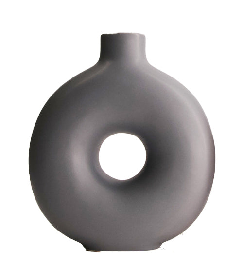 Vase "modern rund" - 17,2x6,5x20cm - 2 Varianten