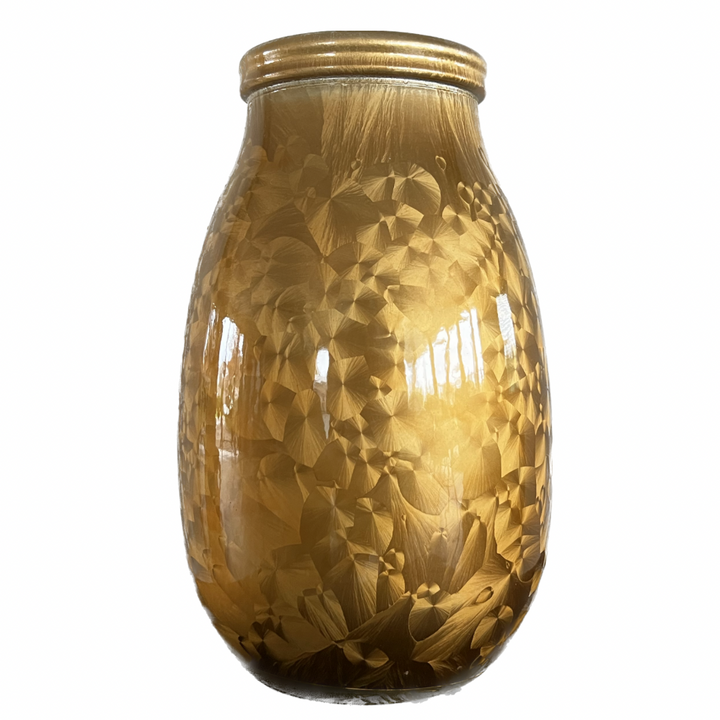 Vase 100 % Recyclingglas - Gold - Ø18x28cm