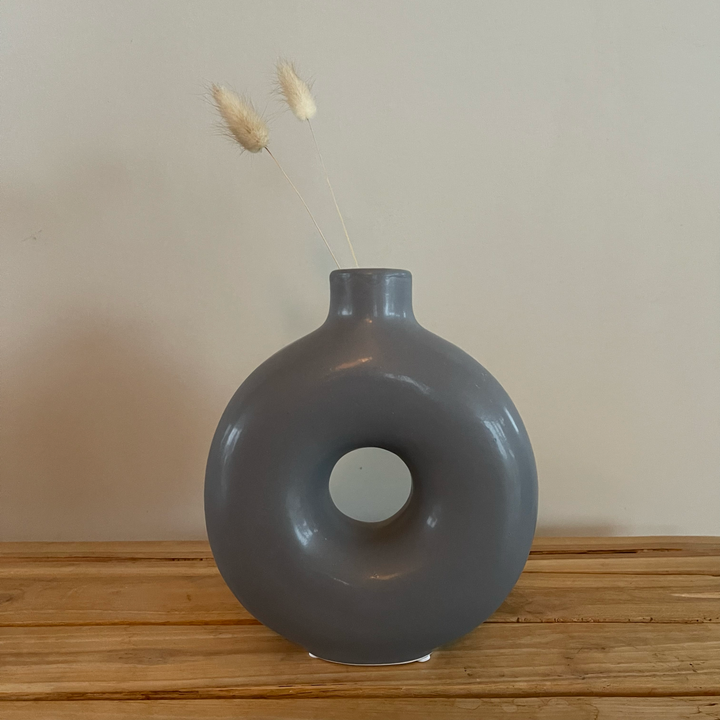 Vase "modern rund" - 17,2x6,5x20cm - 2 Varianten